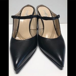 Gianni Ferrante black close toe mule HH with bow